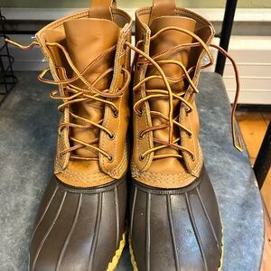 Men's Brown and Tan Duck Boots